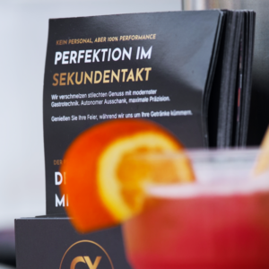 Mobile Cocktailbar mit alkoholfreier Karte bei einer Jugendweihe in Magdeburg